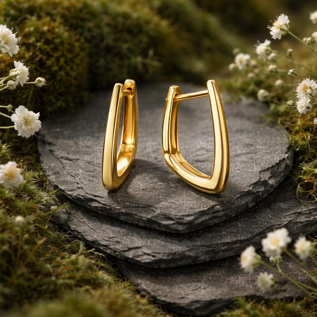 Creolen 333/- Gelbgold glanz
