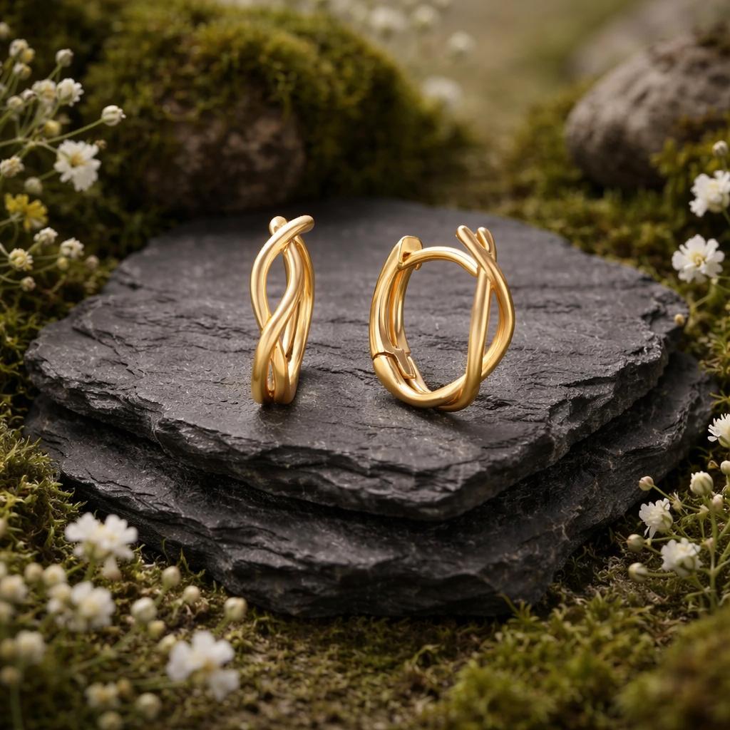 Creolen 333/- Gelbgold glanz