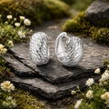 Creolen 925/- Sterling Silber rhodiniert glanz