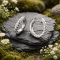 Creolen 925/- Sterling Silber rhodiniert glanz