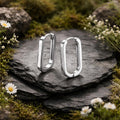Creole Hoop Earrings Stainless Steel Polished