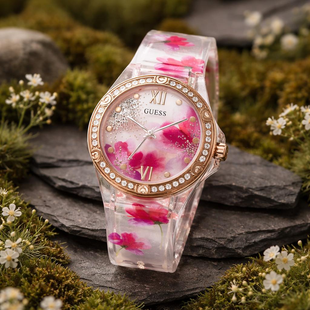 Guess Clear Bloom GW0239L1 Damenuhr