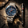 JDM Military Charlie ll JDM-WG017-02 Herrenuhr Chronograph Geschenkset Set
