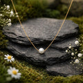 Kette 925/- Sterling Silber vergoldet Perle
