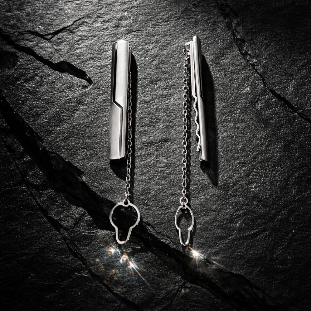 Krawattenhalter 925/- Sterling Silber oxidiert