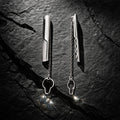 Krawattenhalter 925/- Sterling Silber oxidiert