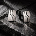 Manschettenknöpfe 925/- Sterling Silber oxidiert