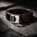 Montblanc Grainy Ebony Wendbarer Gürtel Herren 198642