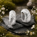 Ohrclip 925/- Sterling Silber rhodiniert glanz
