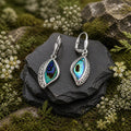 Ohrhaenger-925-SterlingSilber-rhodiniert-Abalone-Auge