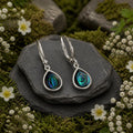 Ohrhänger 925-Sterling Silber rhodiniert Abalone