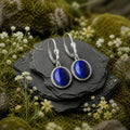 Ohrhaenger-925-SterlingSilber-rhodiniert-Lapislazuli-dunkelblau