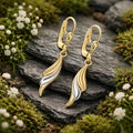 Earrings 333/- Yellow Gold Bicolor