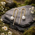 Ohrhänger 333/- Gelbgold glanz Süßwasserzuchtperle