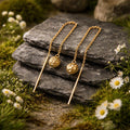 Ohrhänger 375/- Gelbgold glanz diamantiert Kugel