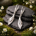 Earrings 925/- Sterling Silver rhodium-plated