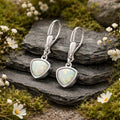Ohrhänger 925/- Sterling Silber rhodiniert synth. Opal