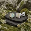 Ohrstecker-925-SterlingSilber-rhodiniert-Opalweiss