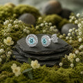 Ohrstecker-925-SterlingSilber-rhodiniert-Weisstopas-und-Blautopas