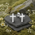 Ohrstecker-Edelstahl-MotivKreuz-unisex