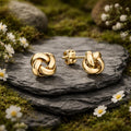 Ohrstecker 375/- Gelbgold glanz Knoten