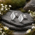 Stud Earrings 925/- Sterling Silver Rhodium Plated Cubic Zirconia