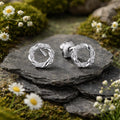 Ohrstecker 925/- Sterling Silber rhodiniert glanz Zirkonia