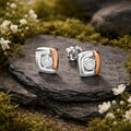 Stud earrings 925 rhodium-plated