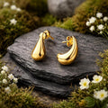 Stud earrings 925 sterling silver gold plated