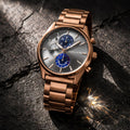Police Troyan PL.15723JSBN/61M Men's Dual Time Watch
