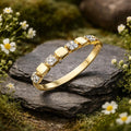 Ring 375/- Gelbgold bicolor Zirkonia