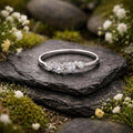 Ring 375 Weißgold Zirkonia weiß
