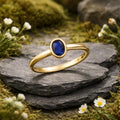 Ring 585/- Gelbgold Saphir