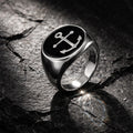 Ring 925/- Sterling Silber rhodiniert Lack schwarz