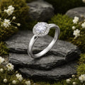 Ring 925/- Sterling Silber rhodiniert Zirkonia