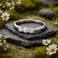 Ring 925/- Sterling Silber rhodiniert Zirkonia