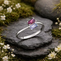 Ring 925/- Sterling Silber rhodiniert Zirkonia und Spinell