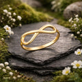 Ring 925/- Sterling Silber vergoldet Infinity