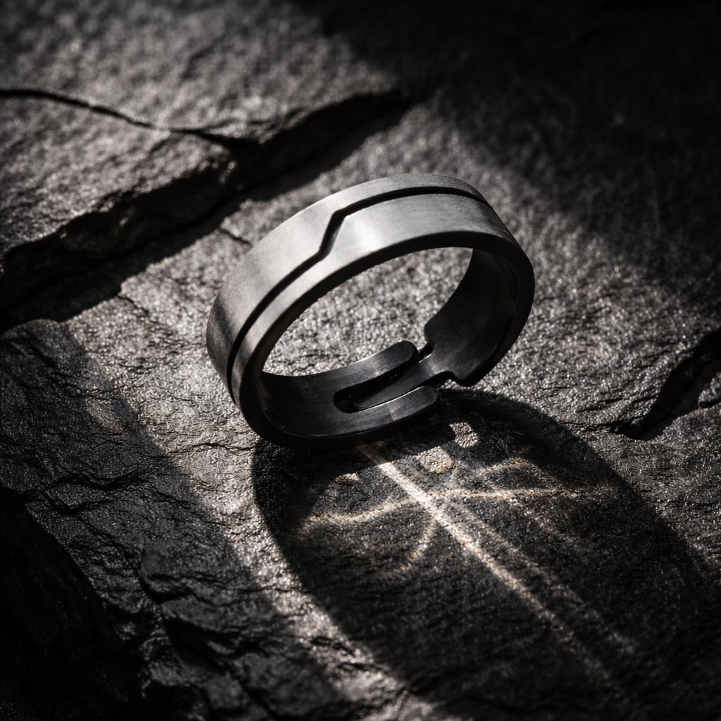 Ring 925 Sterling Silber oxidiert
