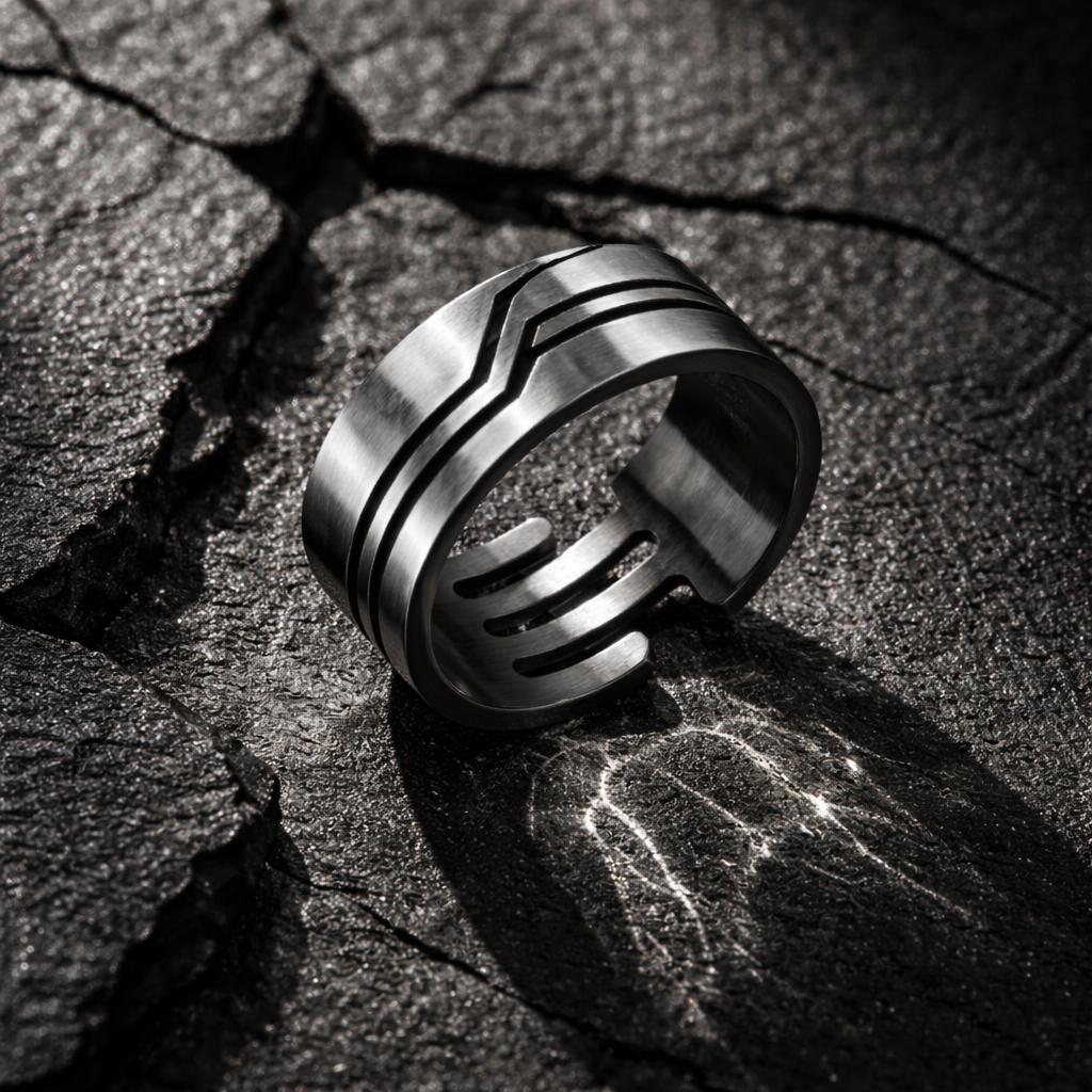 Ring 925 Sterling Silber oxidiert