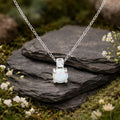 Set A/K + OS 925/- Sterling Silber rhodiniert Set Opal