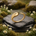 Ring 925 Sterling Silber vergoldet glanz