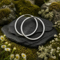Creolen 925/- Sterling Silber rhodiniert 50mm