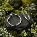 Creolen 925/- Sterling Silber rhodiniert Ø 20mm