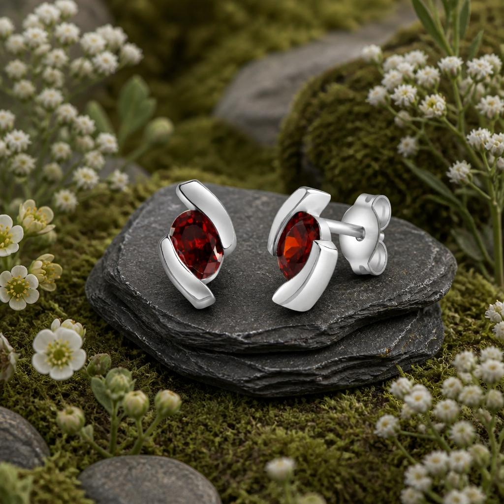 Ohrstecker 925-Sterling Silber rhodiniert