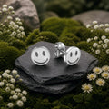 Ear Studs Stainless Steel Smiley