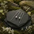 Durchzieh-Ohrringe 925/- Sterling Silber rhodiniert