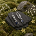 Nanico-jewels-Ohrringe- Silber 925-Zirkonia-dunkelblau