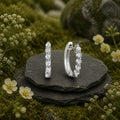 Ohrringe 925 Sterling Silber rhodiniert Zirkonia
