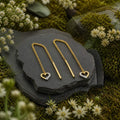 Ohrhänger 333/- Gelbgold glanz Herz